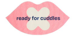 We Shut It mouth tape for better sleep in lip shape with affirmation "ready for cuddles". 