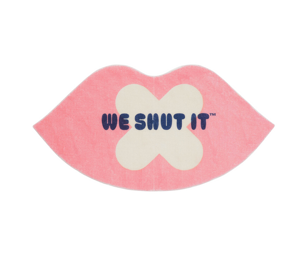 We Shut It mouth tape for better sleep stamped with affirmations. 
