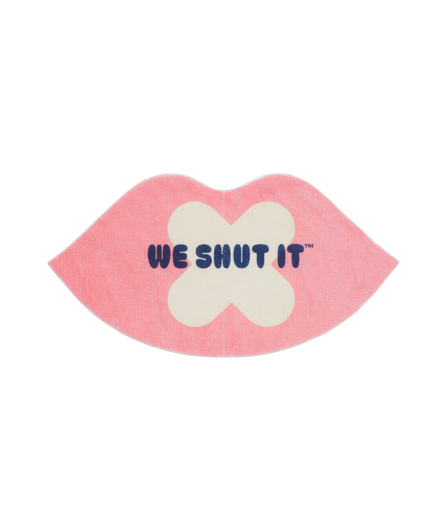 We Shut It mouth tape for better sleep stamped with affirmations. 