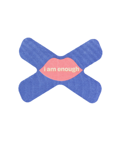 We Shut It mouth tape for better sleep stamped with affirmations. 